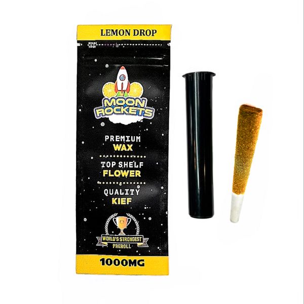Buy Moon Rockets THC Wax Joint "Lemon Drop" with delivery in Europe